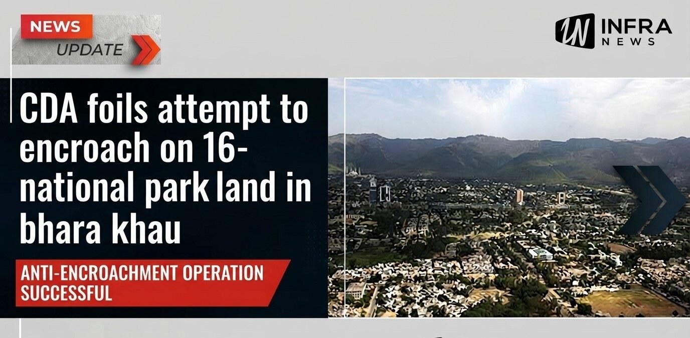 CDA demolishes boundary wall on national park land in Bhara Kahu Islamabad
