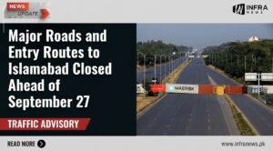 Major roads and motorway routes around Islamabad closed ahead of September 27