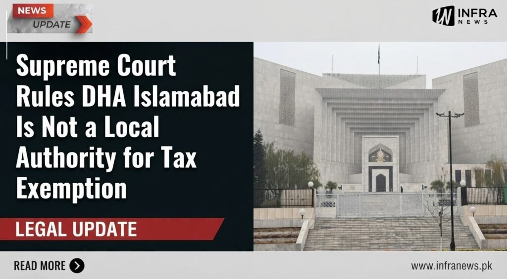 Supreme Court building in Islamabad related to DHA Islamabad tax exemption case