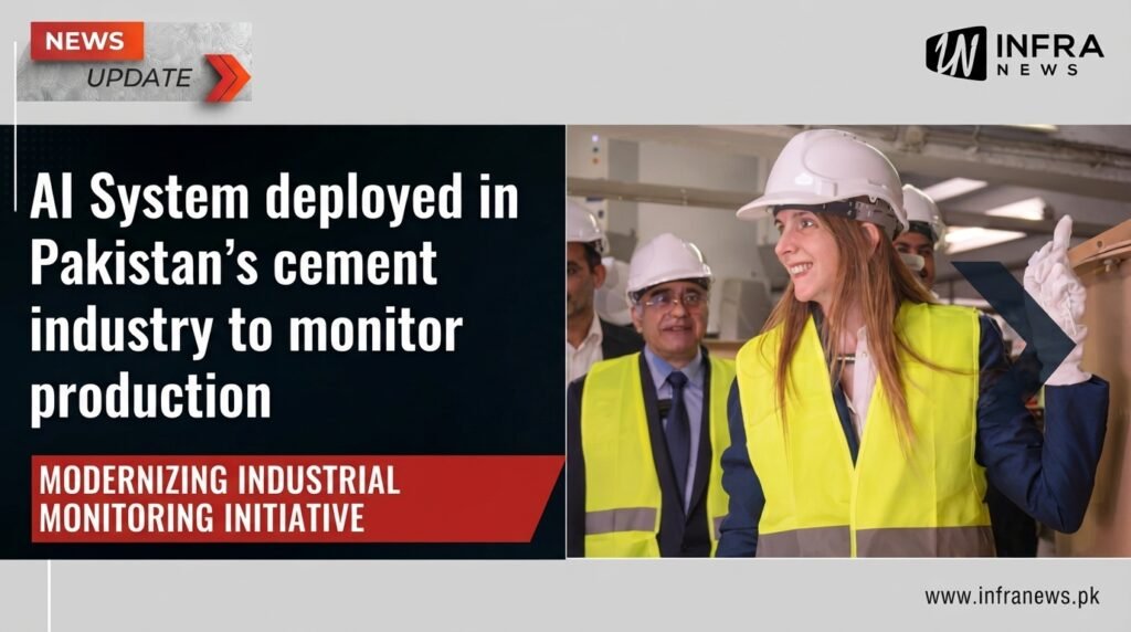 AI-powered Digital Eye system monitoring cement production at a Pakistan cement factory